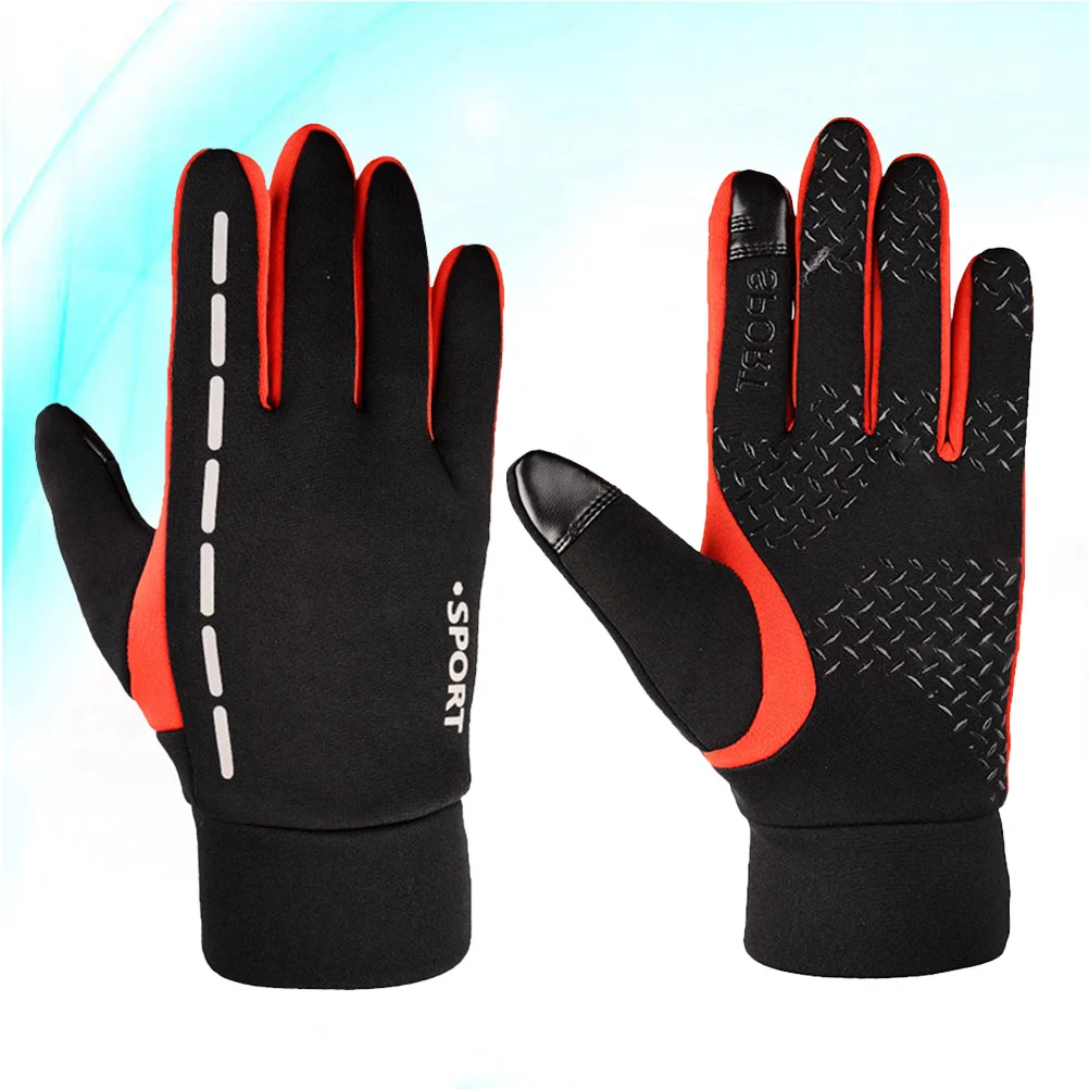 

1 пара водонепроницаемых теплых Противоскользящих ветрозащитных дышащих сенсорных экранов для походов кемпинга велоспорта катания на лыж...