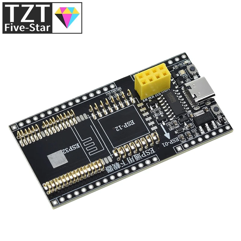 TZT ESP8266 ESP32-WROVER Макетная плата Тестовый программатор Загрузчик розетки для ESP-01 ESP01S