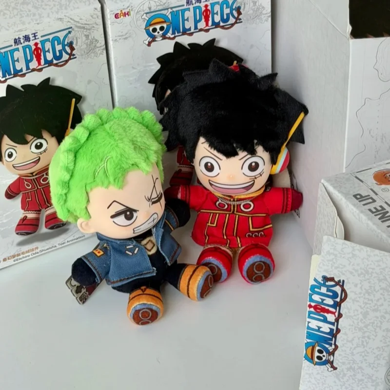 Фото Лицензионная плюшевая игрушка EAKI из серии One Piece в формате сюрприз-бокса: Луффи, Зоро, Нами и весь экипаж. Милый настольный декор, аниме-сувенир, подарок для фанатов аниме, игрушка для хобби. №5