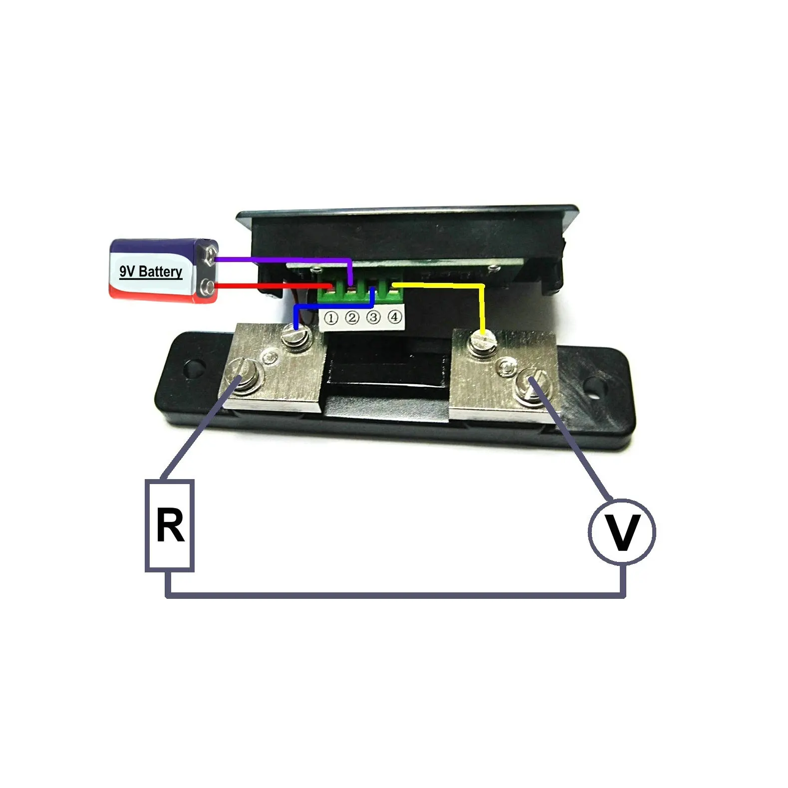 Измеритель OGO AMP с ЖК-дисплеем и шунтом 50А (OGO-AM50)