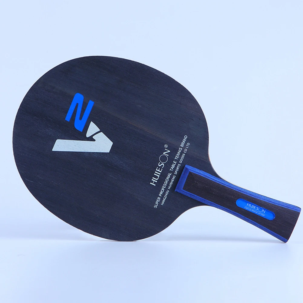 

Ракетка для настольного тенниса, 5 слоев твердой древесины + 2 слоя искусственной пластины, длинная ручка, профессиональная ракетка для пинг-понга