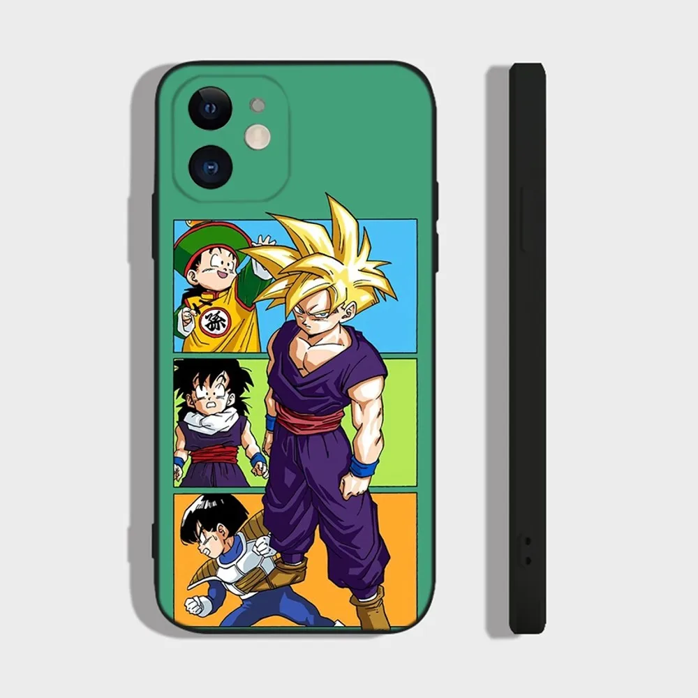 Чехол для телефона с аниме D-DragonS Goku B-BallS iPhone 16 15 14 13 12 11 Plus Pro Max XR XS X 7 8 SE Mini мягкий