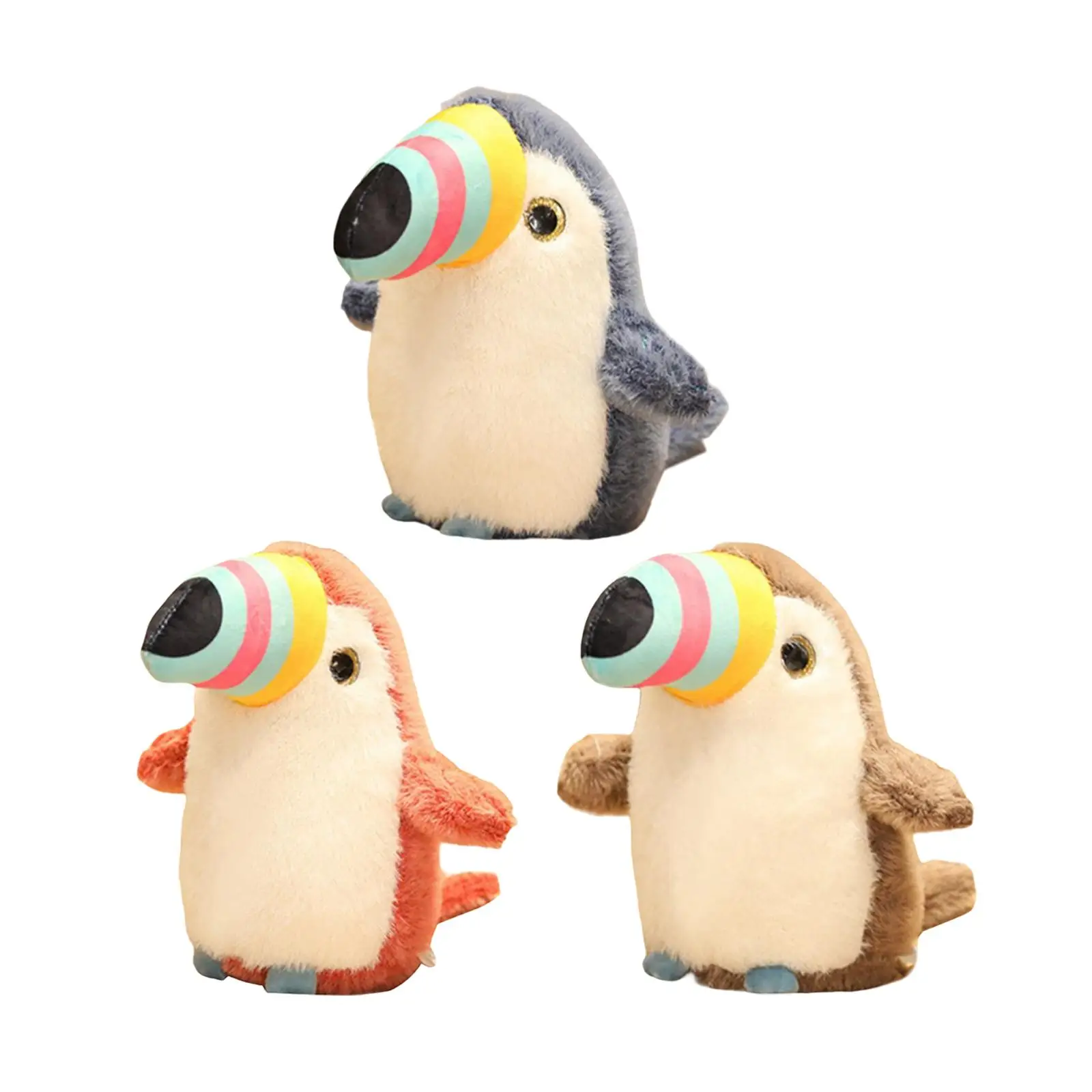 

Toucan Plush toys Adorable Soft Ornament for Birthday Christmas Bedding