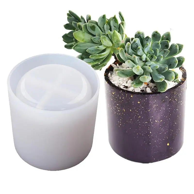 

DIY Flower Shape Planter Silicone Mold Concrete Cement Mould Candle Holder Storage Box Flowerpot Epoxy Resin Mold Accessories