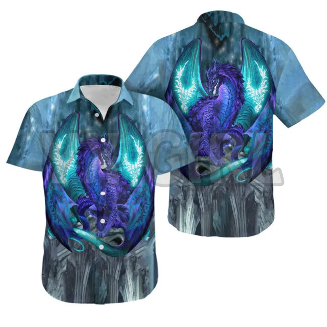 

Summer Shirts Dragon_Dragon_Lover 3D All Over Printed Hawaiian Shirt Men's For Women's Harajuku Casual Shirt Unisex