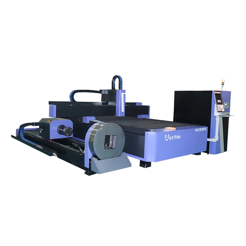 Cheap Pipe Fiber Laser Cutting Machine CNC Laser Cutter with Rotary