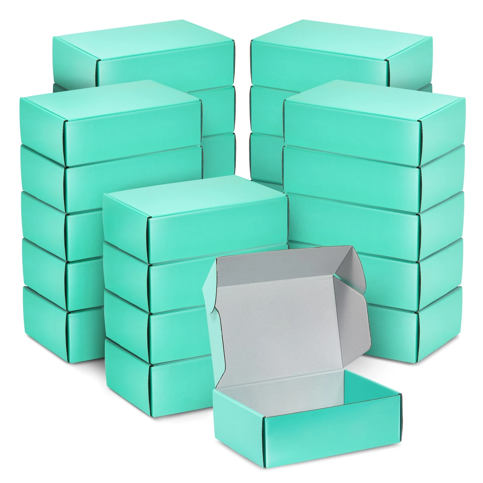 

25 упаковок, коробочки из гофрированного картона, 9x6x3