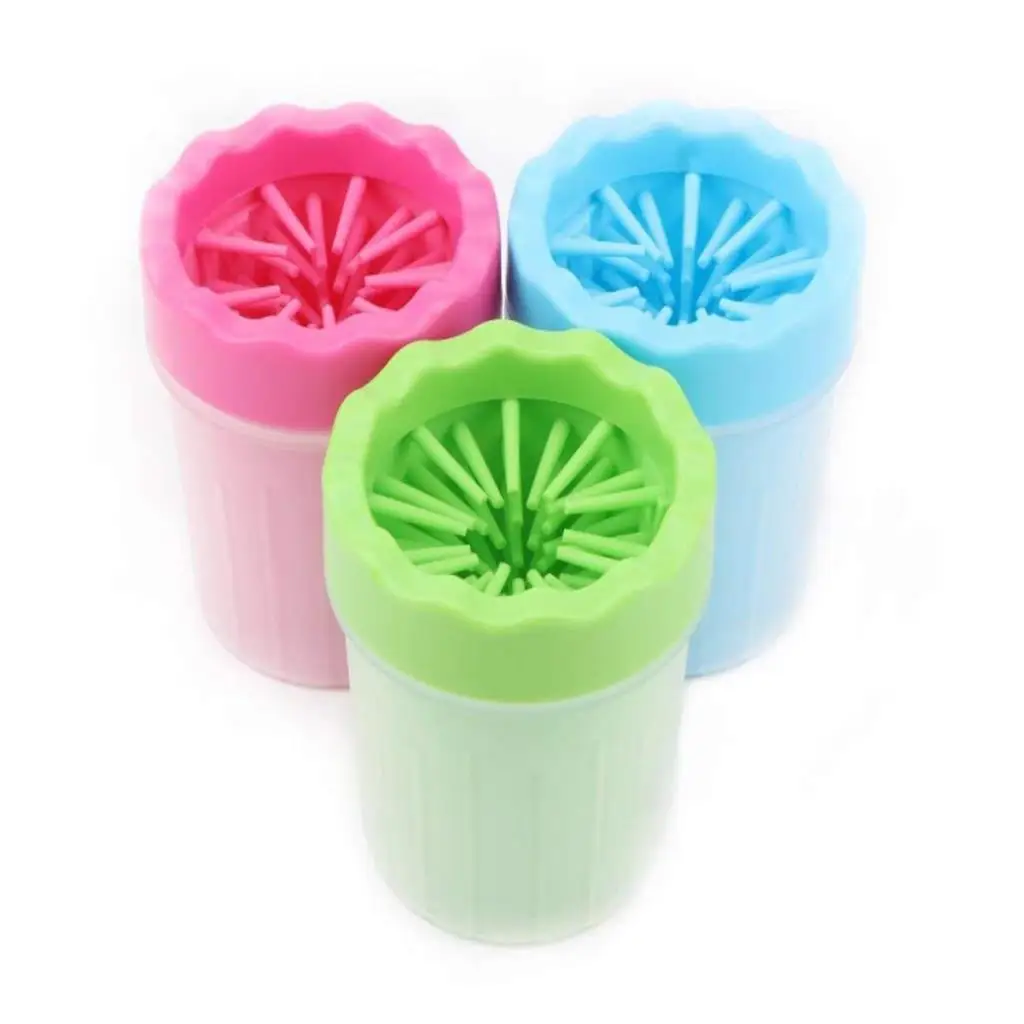 

Paw foot wash bucket silicone gel brush cat dog (small)