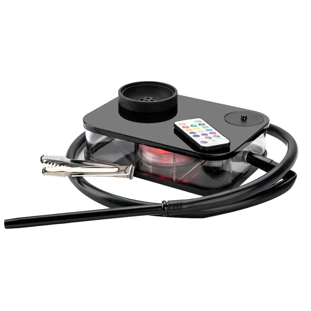 

Acrylic Hookah Shisha Pipe Chicha Pipa LED Light Narguile Cachimba Nargile Bowl Hose Tongs Metal Charcoal Holder Accessories