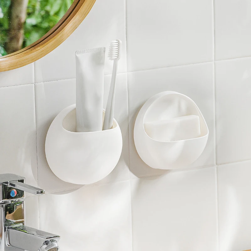 

Bathroom Shelf WC Shampoo Holder Shower Shelves Wall Mount Kitchen Storage Basket Cosmetic Rack Home Organizer Bath Accessories
