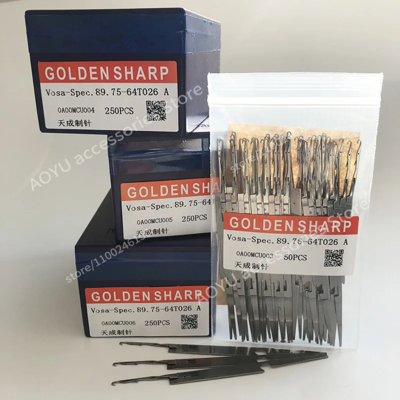 Фото 250 шт. GOLDEN SHARP Vosa-Spec. Иглы 89.75-64T026 A 14G для компьютеризированных плосковязальных машин SHIMA SEIKI №4