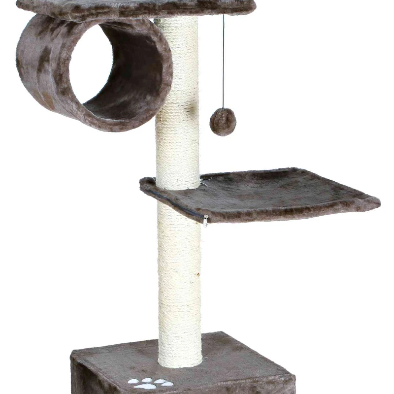 

San Fernando Plush & Sisal 3-Level 41.7" Cat Tree with Scratching Posts & Condo, Dark Gray