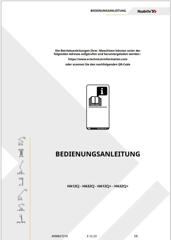 Haulotte 7 03 ГБ PDF руководства по ремонту и техническому обслуживанию нового