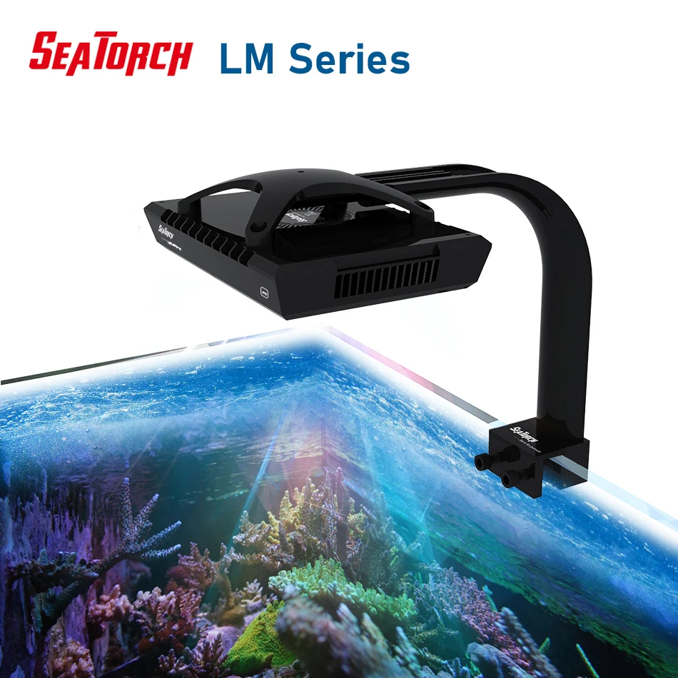 

SeaTorch LM Series 50W/90W/150W/220W Full Spectrum WiFi App Controlled LED Aquarium Light for Coral Reef Fish Tank