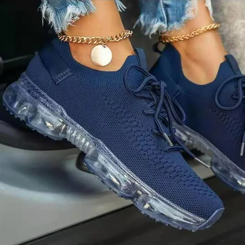 

sneakers 2023 fashion solid color air cushion flat casual shoes women sneakers breathable summer shoes female plus size