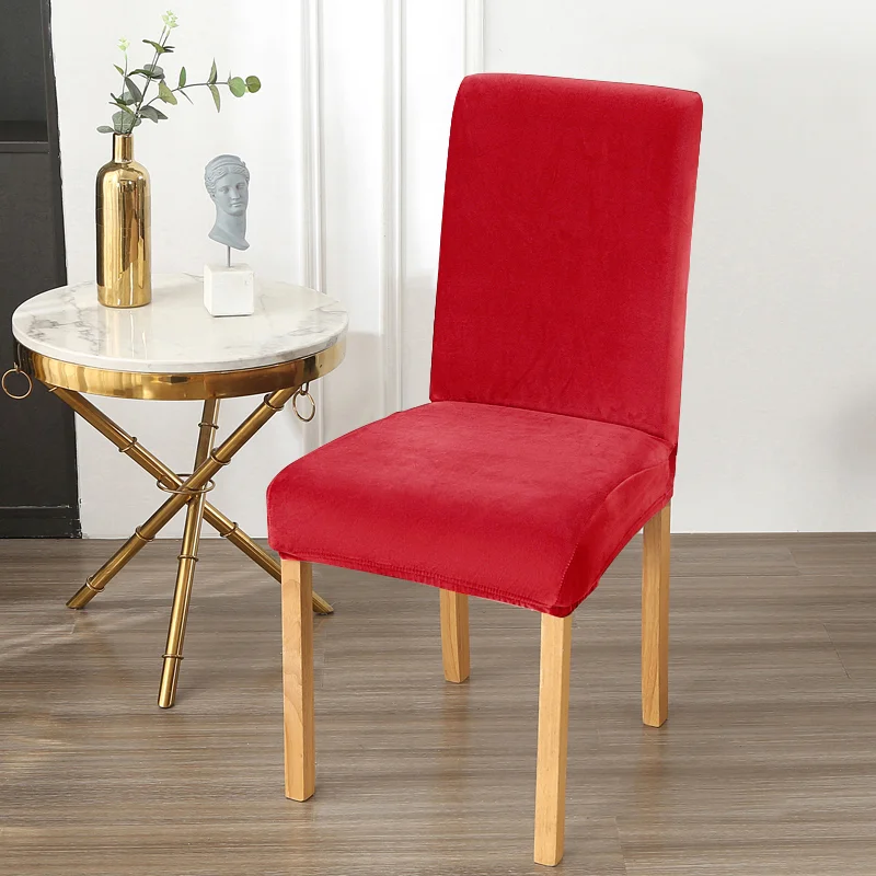 

Velvet Chair Covers for Dining Room Removable Washable Dining Room Chair Covers, Dining Chair Slipcovers Seat Protector