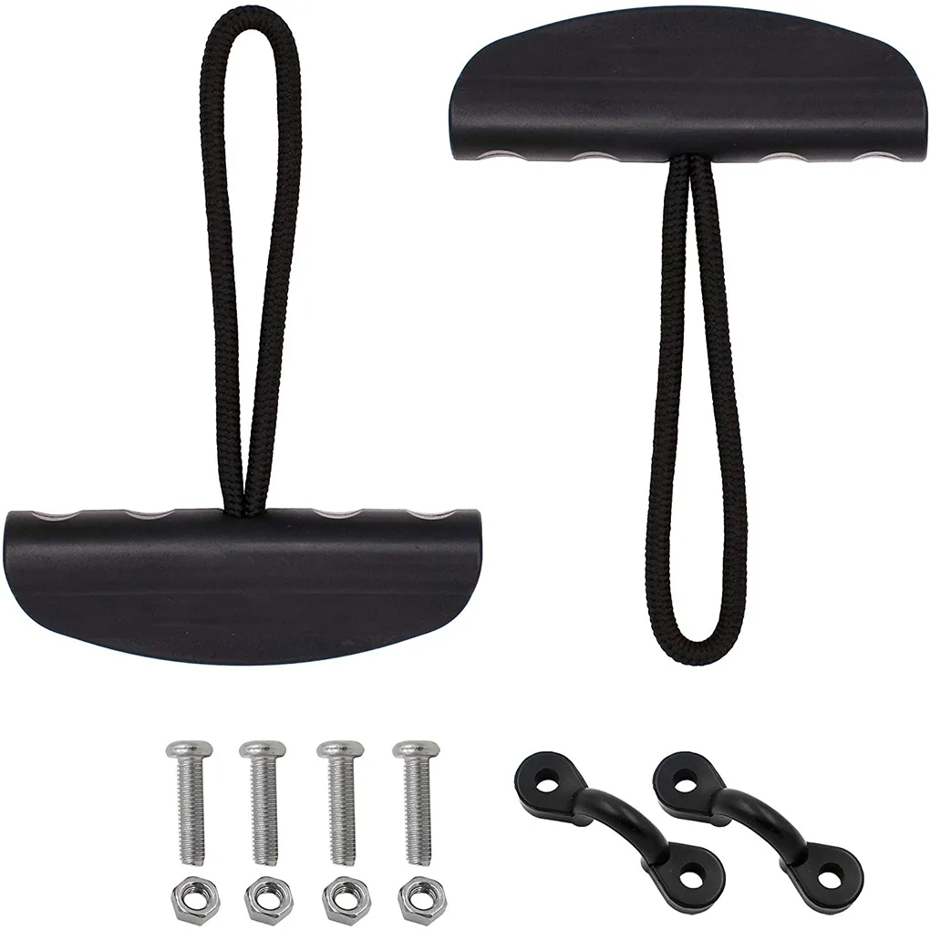 

Kayak Carry Handle Side Mount Hand Grip Handles Pull T-Handle Pad Eyes Portable Water Sports Kayaking Rowing Set