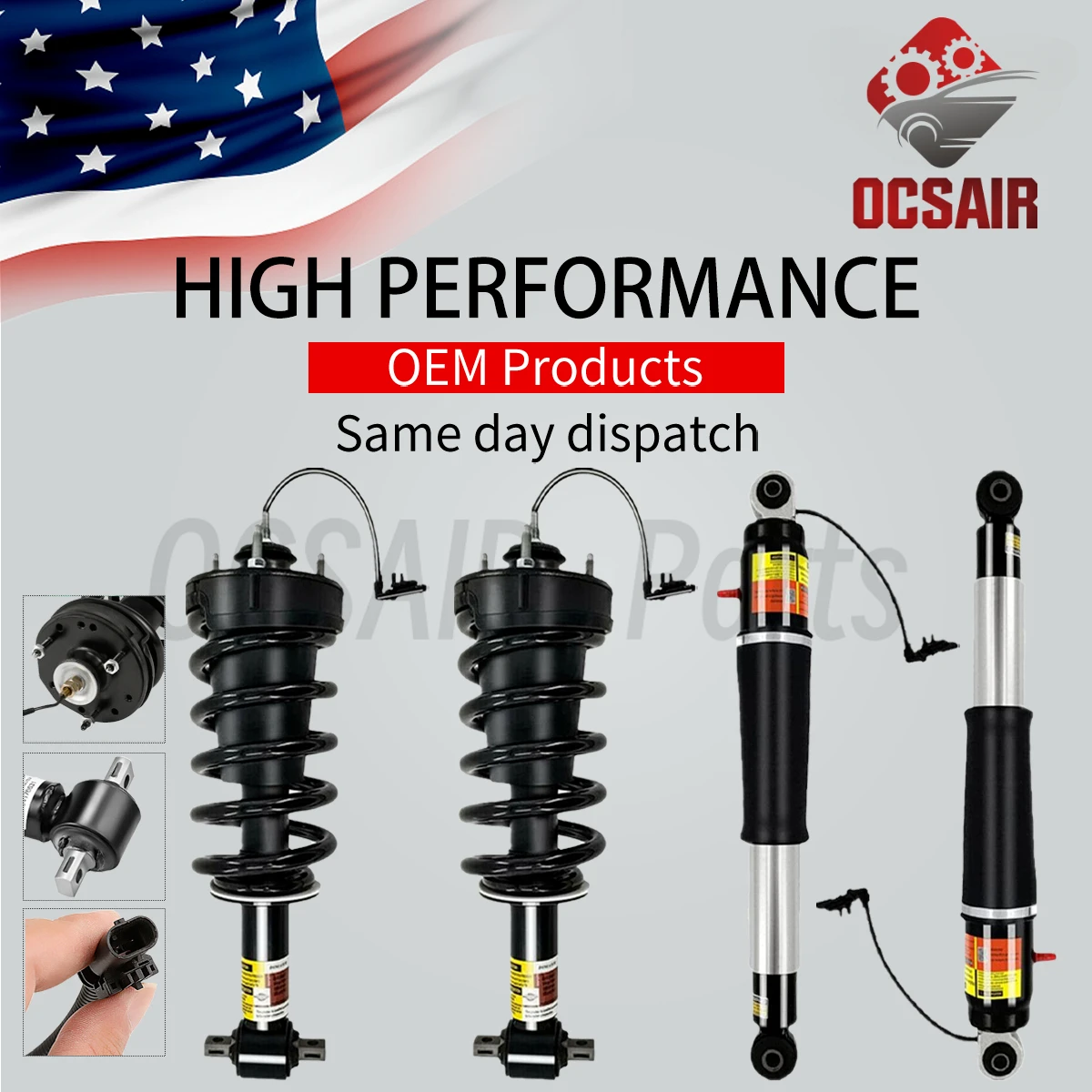 4x передний и задний пневматический амортизатор ADS для Cadillac Escalade Chevrolet GMC Yukon Denali Tahoe