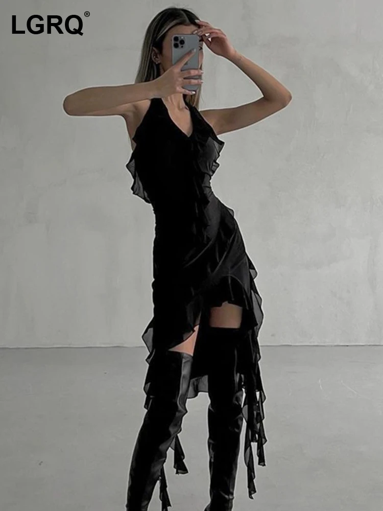 

Женское однотонное платье на бретельках, С АСИММЕТРИЧНЫМ ПОДОЛОМ