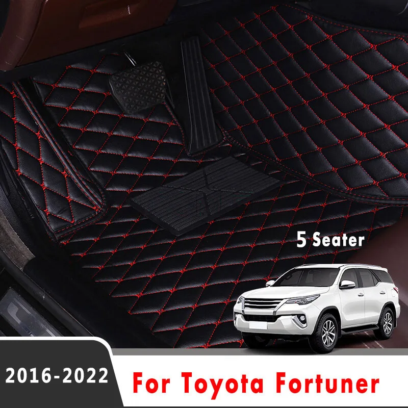 Car Floor Mats For Toyota Fortuner 2022 2021 2020 2019 2018 2017 2016 (5 seats) Auto Accessories Carpets Covers Interior Parts