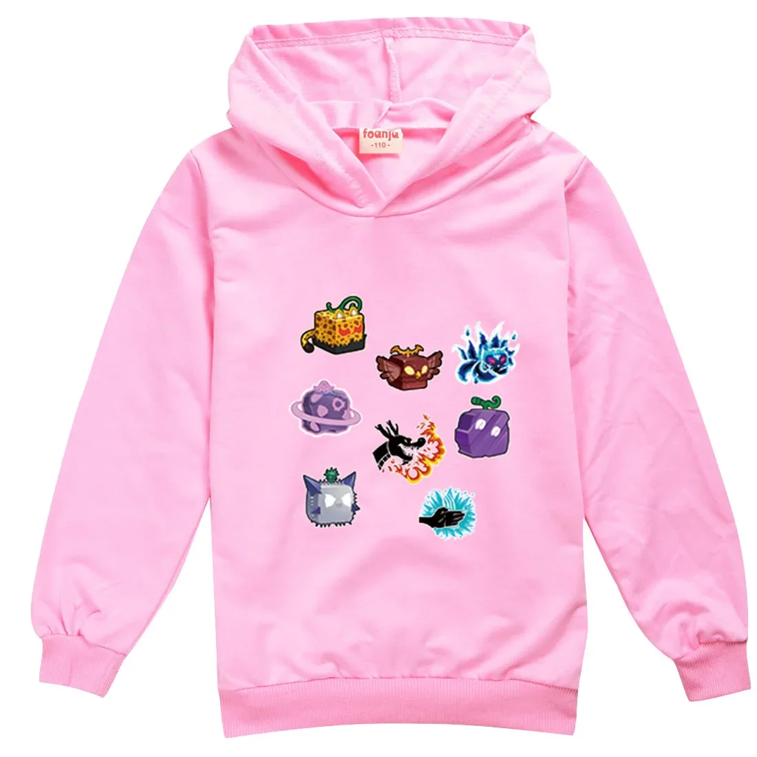 Толстовка с капюшоном New Game Blox Fruits детская весенняя толстовка пальто длинными