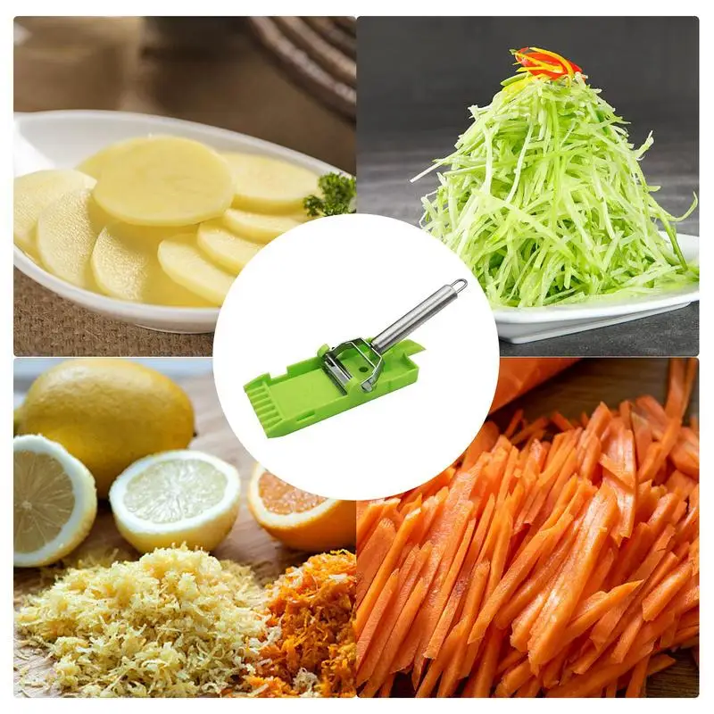 

Измельчитель моркови и слайсер, нескользящий, из нержавеющей стали