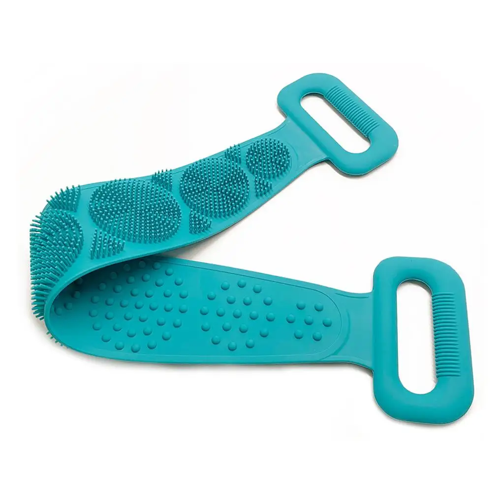 

Силиконовая щетка для тела пояс двусторонний душ скраб пояс с щеткой для очистки лица