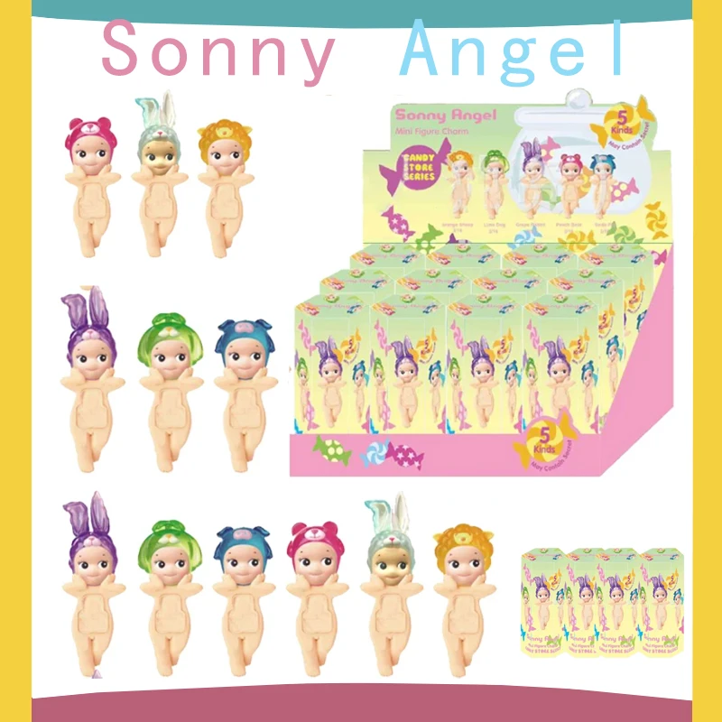 Kawaii Sonny Angel мини-фигурка серия Candy House ремни для мобильного телефона милая кукла