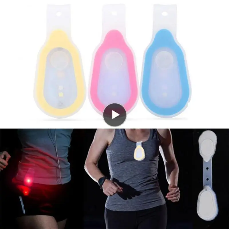 

LED Safety Light Silicone Night Running Lamp Clip Pocket Work Lights Warning Lamps Outdoor Cycling Portable Night Sports Lamps