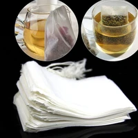 50pcs disposable household food grade non woven tea bags tea filter bags for spice tea infuser seal spice filters teabags