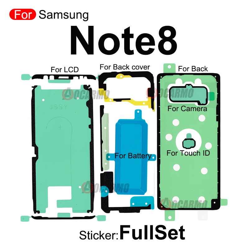Fullset Sticker For Samsung Galaxy Note 8 9 7 10 Plus 20 Ultra Front LCD Back Battery Adhesive Glue For Note 10Lite Replacement images - 6