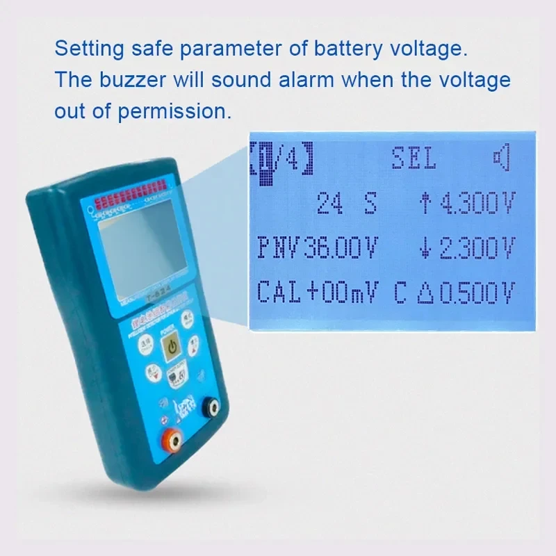 T624 Тестер литиевой батареи Обнаружение обслуживания Разница в давлении