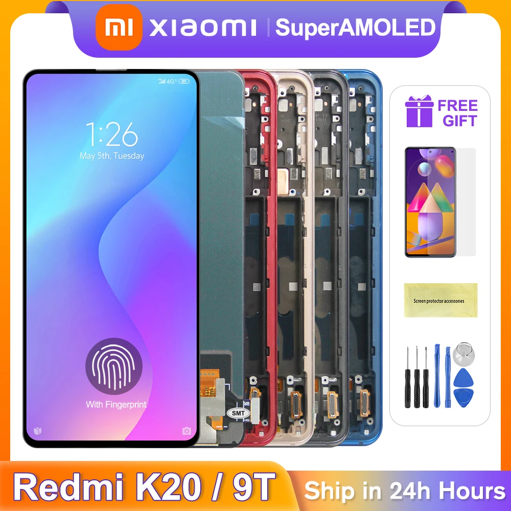 ЖК-дисплей 6 39 ''Super Amoled для Xiaomi Mi 9T Pro / сенсорный экран с дигитайзером в сборе