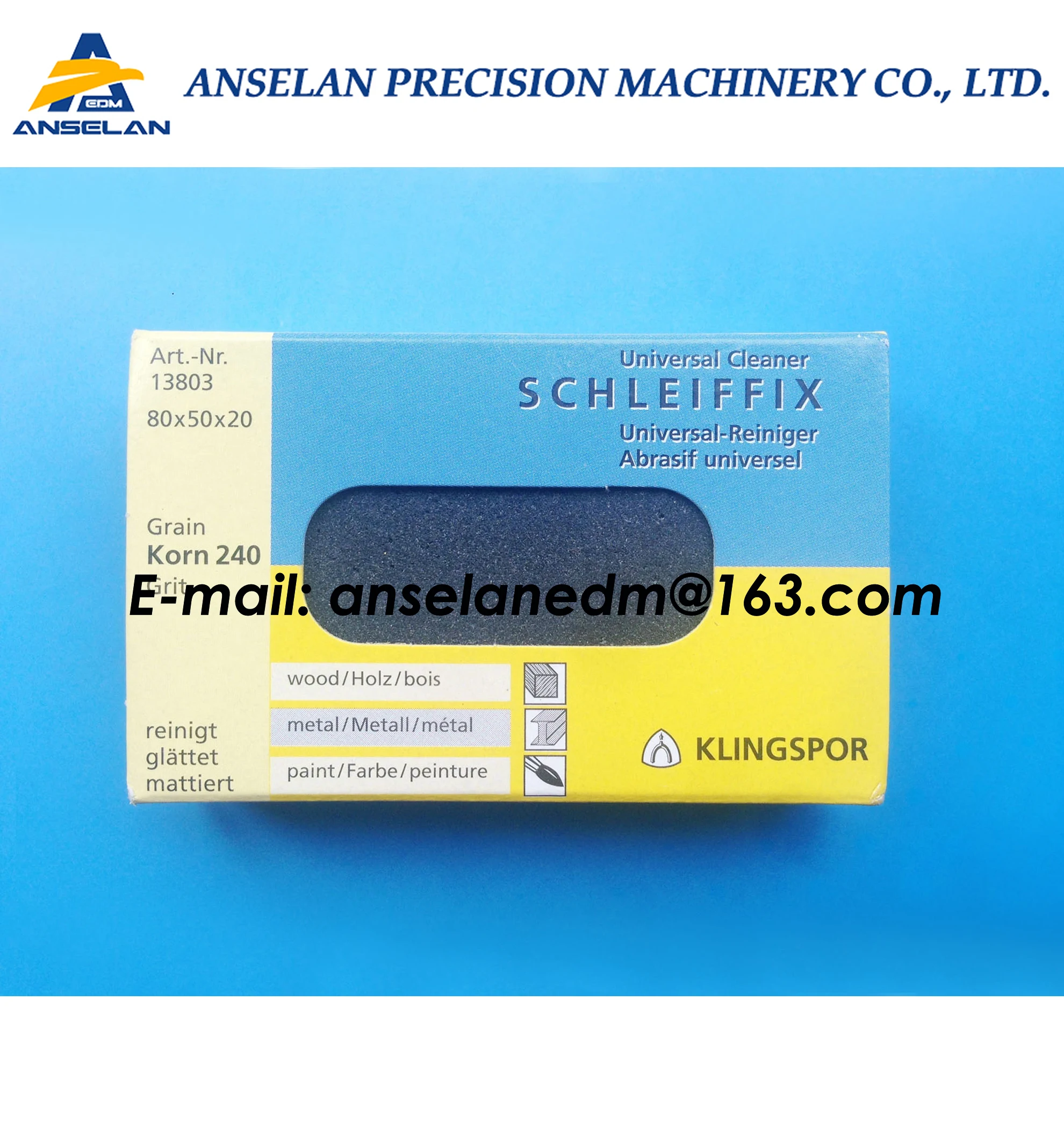 

100446253 edm Abrasive Rubber C667 82x50x20mm for Robofil 190,290,500,1020,1020 Charmilles spare parts 24.54.501 Cleaning Pad 10
