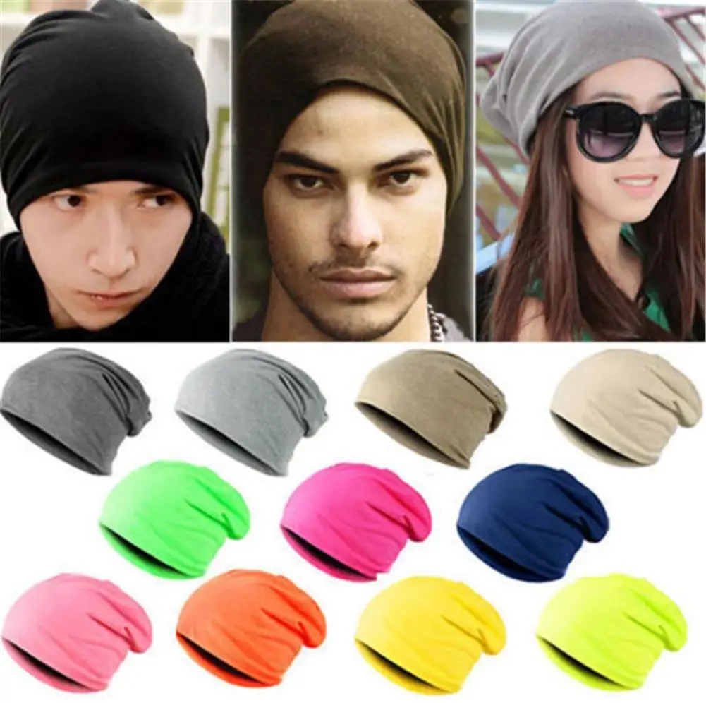 

Men Women Winter Warm Beanies Hip-pop Hats Fashion Solid Color Skullies Cap Female Male Hat Gorro Knit Ski Running Windproof Cap