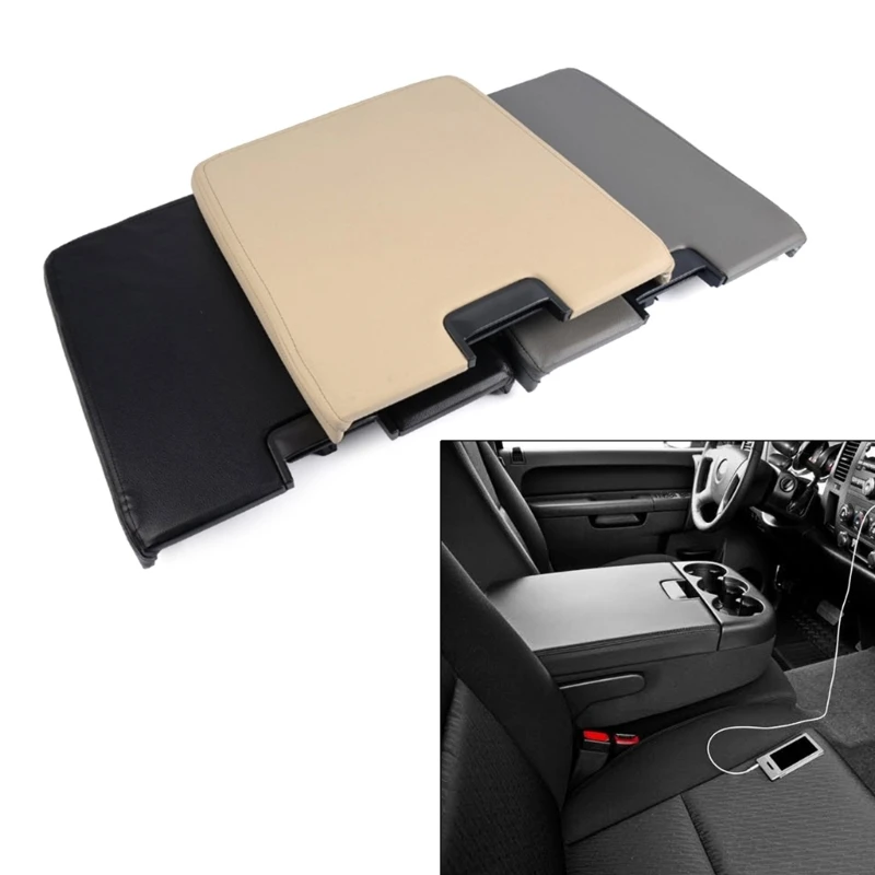 

Front Center Console Armrest Lid Assembly Black for Pickup Truck SUV