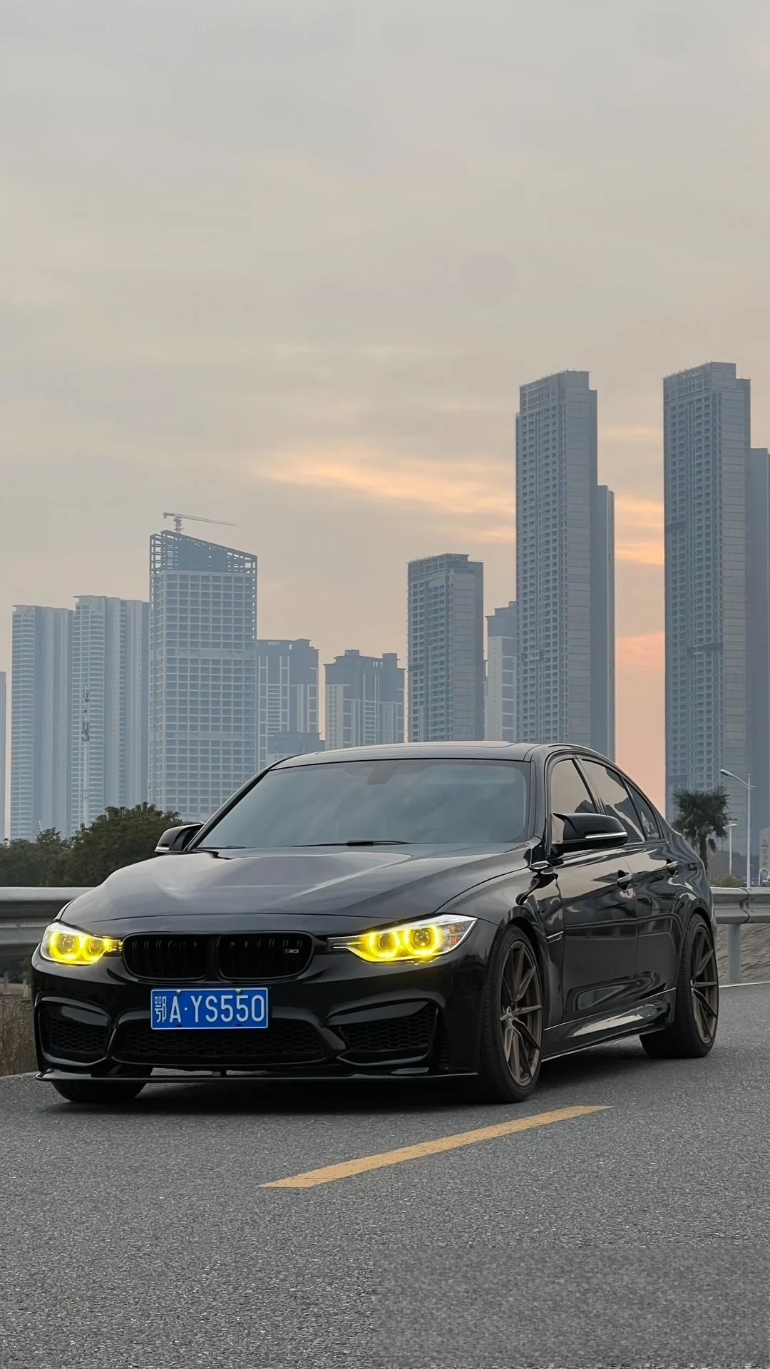 Лимонно-желтый модуль DRL CSL ангельские глаза для 2012-2015 BMW 3 серии F30 F31 F34 GT