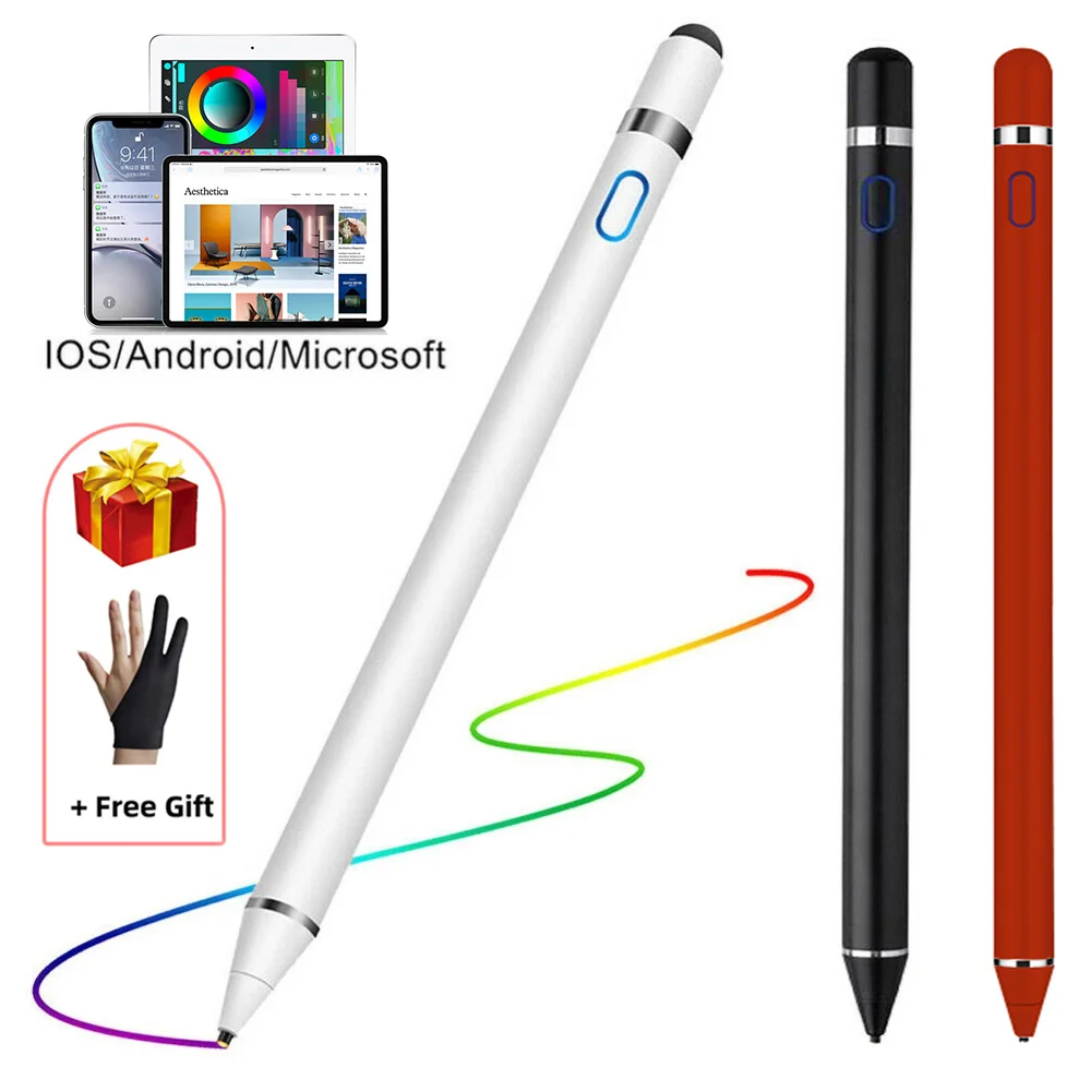 

Стилус для Apple Pencil 1 2, сенсорное перо для планшета, мобильного телефона, IOS, Android, для телефона, iPad Pro, Samsung, Huawei, Xiaomi
