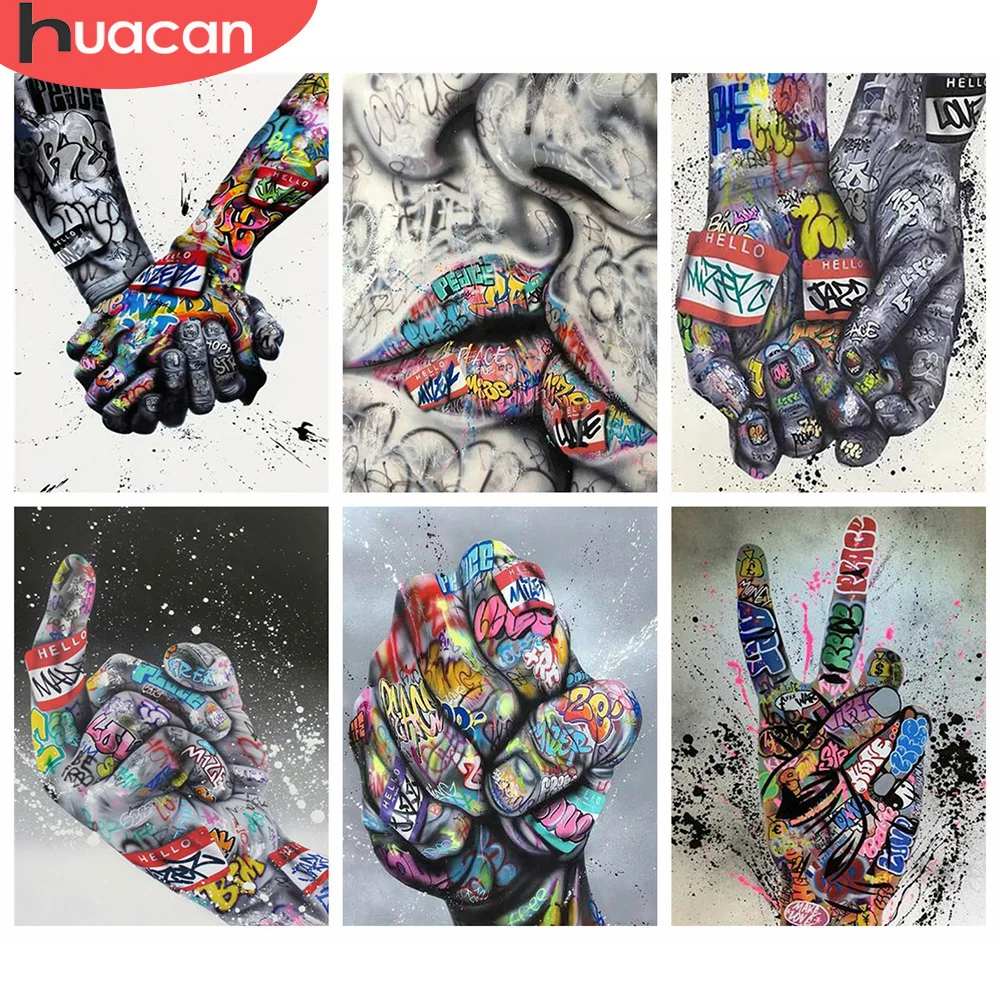 

HUACAN 5D DIY Алмазная Картина новый портрет губ Алмазная вышивка продажа ручная картина Стразы мозаика Декорация