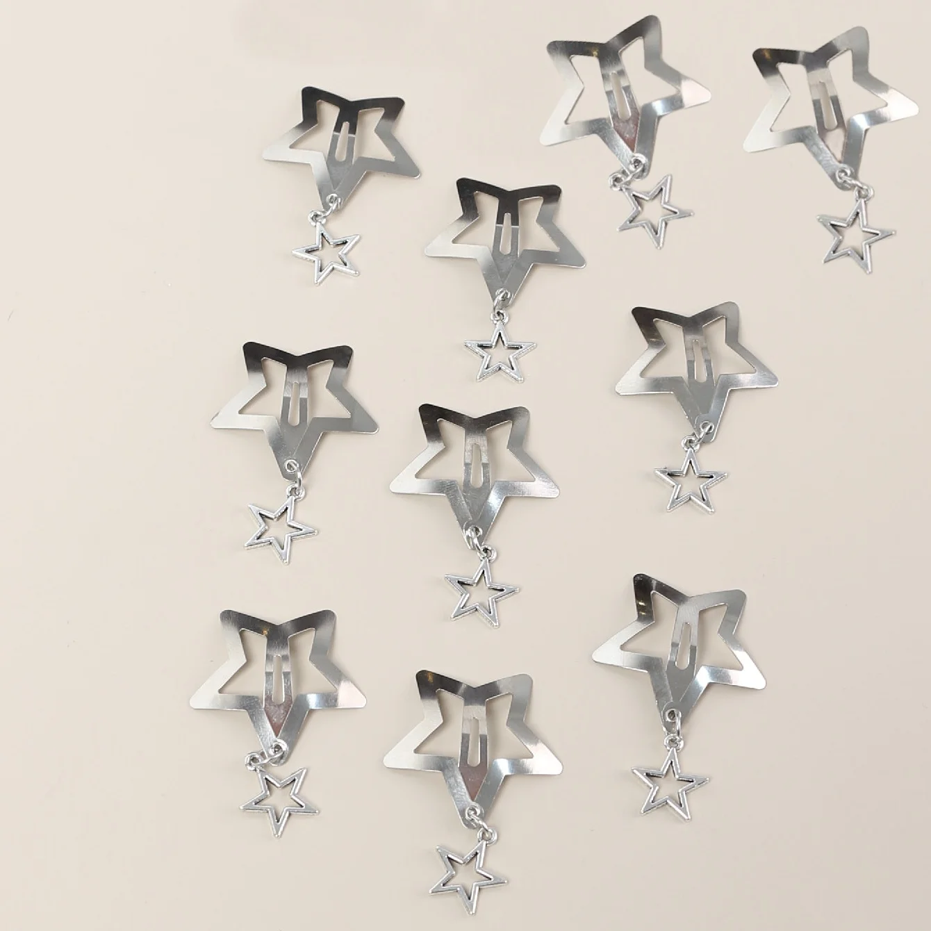 Заколка для волос со звездами 10 шт.