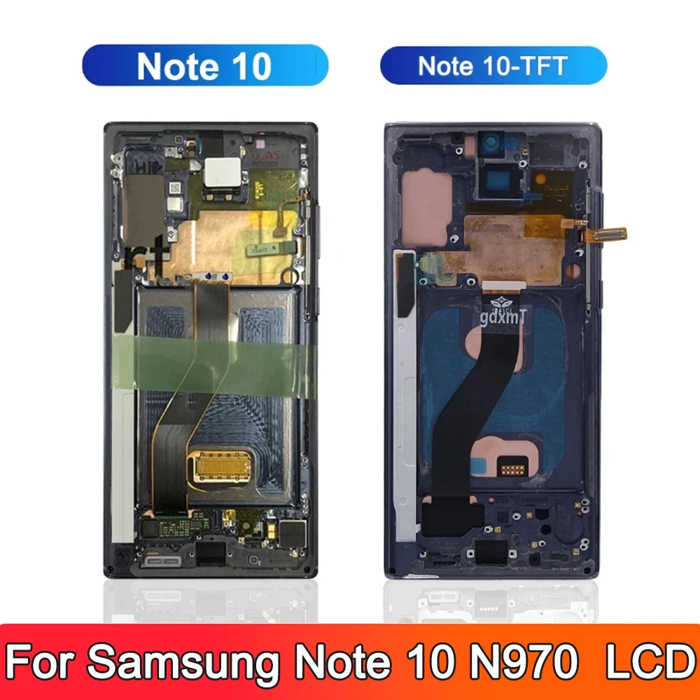 100% тестовый дисплей для Samsung Note 10 с рамкой ЖК-экрана 6 3 дюйма Note10 SM-N970F N970A N970F/DS N970N