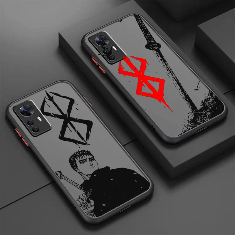 Популярный Матовый полупрозрачный чехол Berserk с аниме-рисунком для Xiaomi Mi 13 12 12T 11T 11