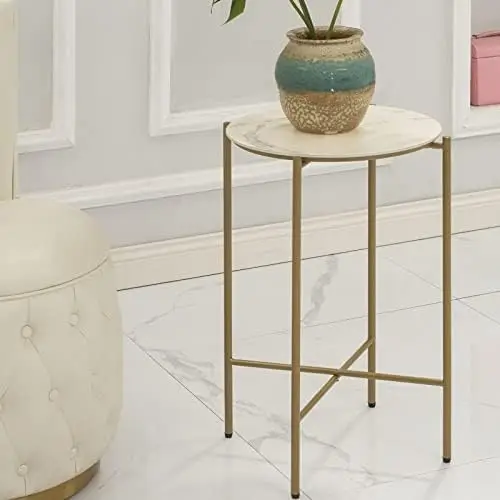 

Маленький боковой стол: золотистый стол, Белый боковой стол, мраморные боковые столы для гостиной, спальни, стеклянный стол, ткань из искусственного мрамора