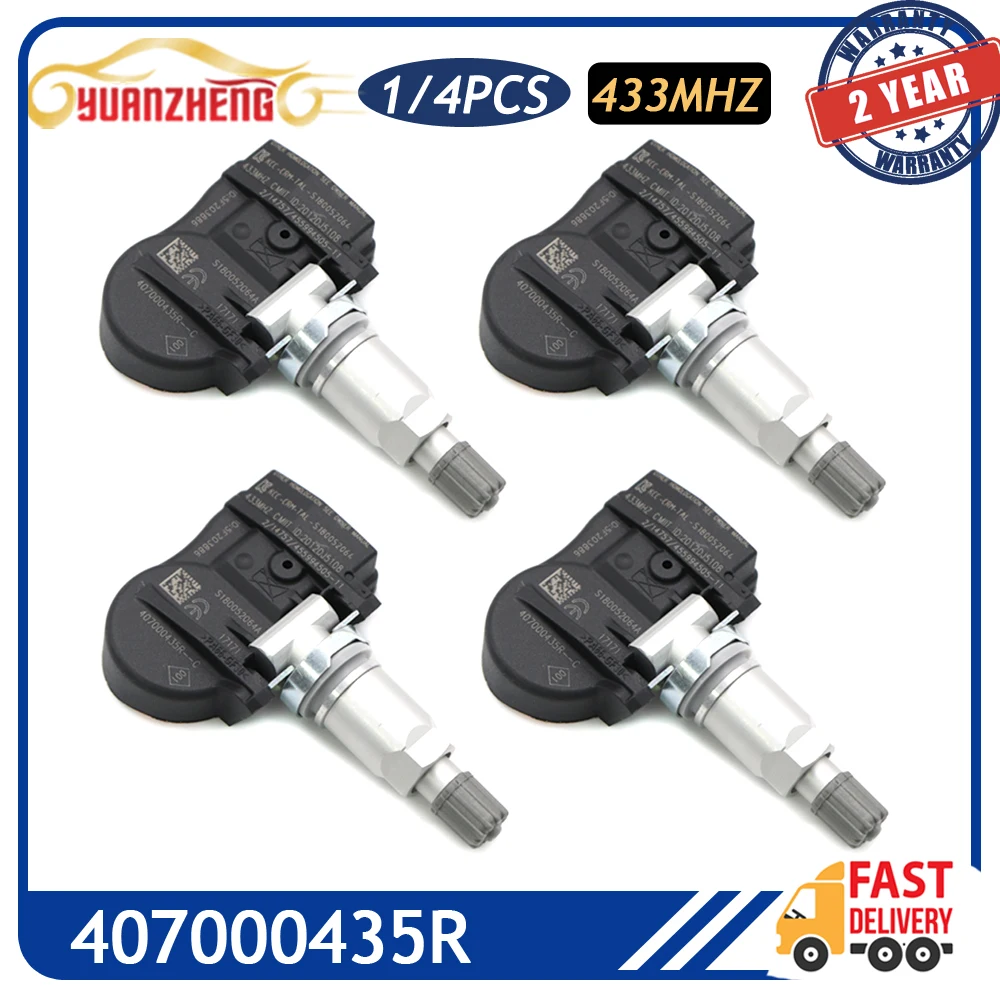 Новая система контроля давления в шинах TPMS 407000435R для Renault Laguna Megane III, Fluence, Scenic Zoe, широта 433 МГц