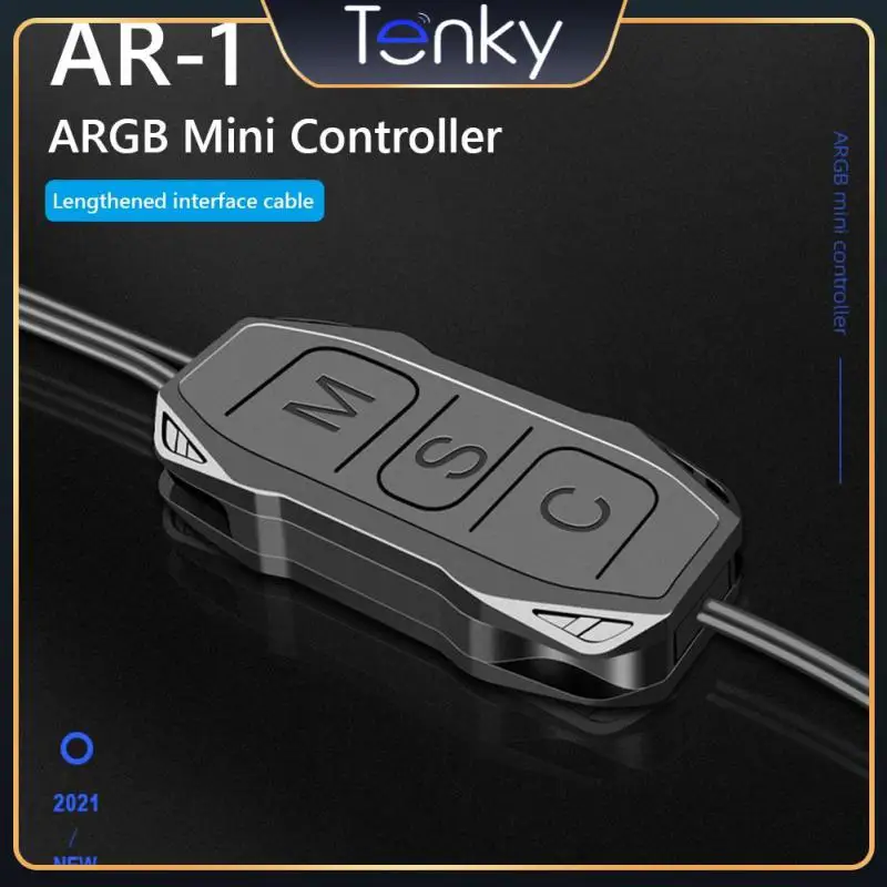 

Rgb Controller Cable Mini Rgb Controller Mini 5v 3 Pin To Sata Rgb Argb Mini Control Hub Adapter For Most 5v Argb Equipment