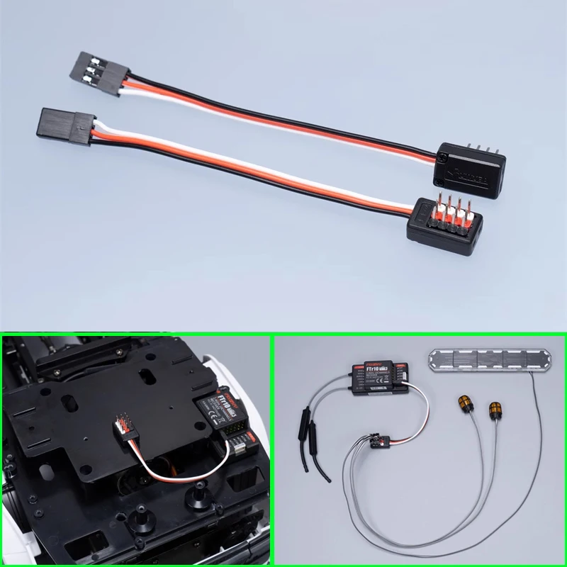 4-в-1 модель серворасширения Y линии для 1/14 Tamiya RC Truck Scania 770s Actros Volvo MAN 1/10 Гусеничный