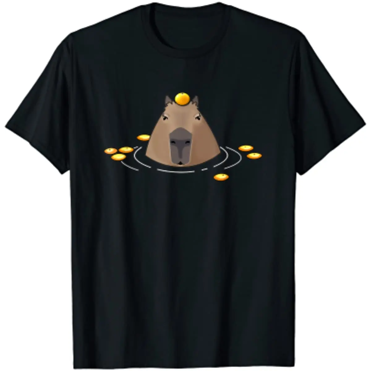 

Cute Capybara Design Men Women T-Shirt Capy Take A Bath Ducks Oversized T Shirt Casual Cotton Daily Four Seasons Tees