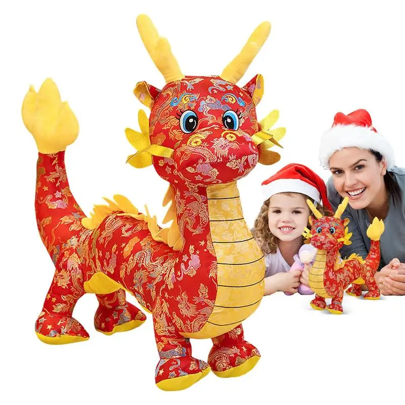 

2024 талисман набивные животные Год Дракона мягкие игрушки животные Мультяшные талисманы кукла Дракон новогодняя игрушка Счастливый Китайский Новый