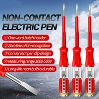 b07 electrical tester pen voltage indicator test pencil tester screwdriver 100 500v neon bulb non contact insulation test pen