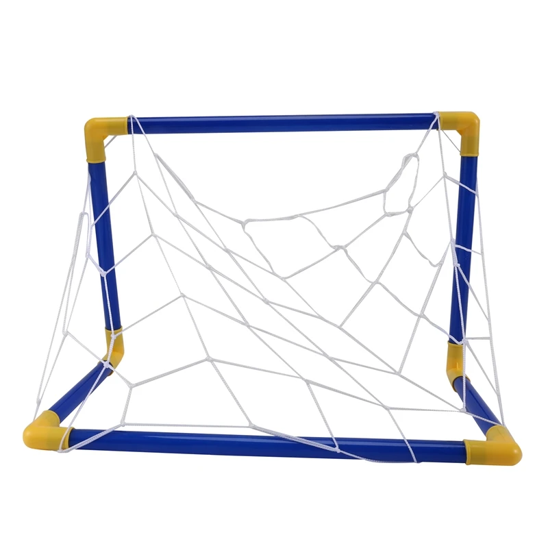 Складной мини-футбольный комплект с сеткой для гол и столбов насосом детские